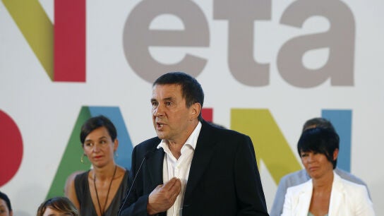 El candidato al lehendakari por EH Bildu, Arnaldo Otegi