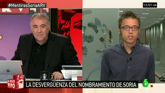 Errejón: "C's dudó cuando propusimos exigir explicaciones a De Guindos, si ahora quiere sumarse es bienvenido" Errejón: "C's dudó cuando propusimos exigir explicaciones a De Guindos, si ahora quiere sumarse es bienvenido"