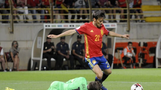 David Silva, centrocampista de la Selecci&oacute;n espa&ntilde;ola