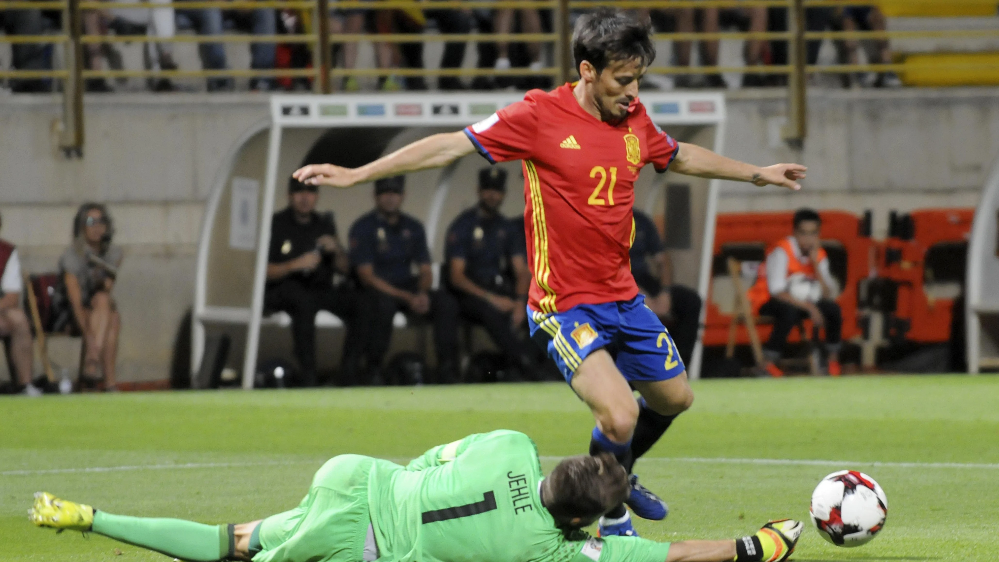 David Silva, centrocampista de la Selección española