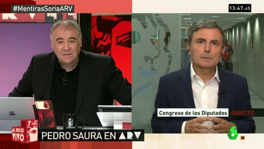 Saura, del cargo de Soria: "Rajoy y De Guindos se han reído de los españoles al decir que es una convocatoria pública" Saura, del cargo de Soria: "Rajoy y De Guindos se han reído de los españoles al decir que es una convocatoria pública"