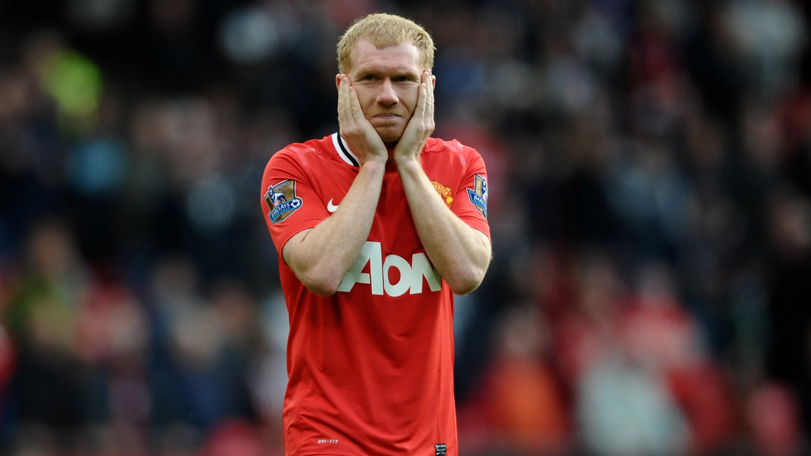 Paul Scholes en su etapa de jugador en el United.