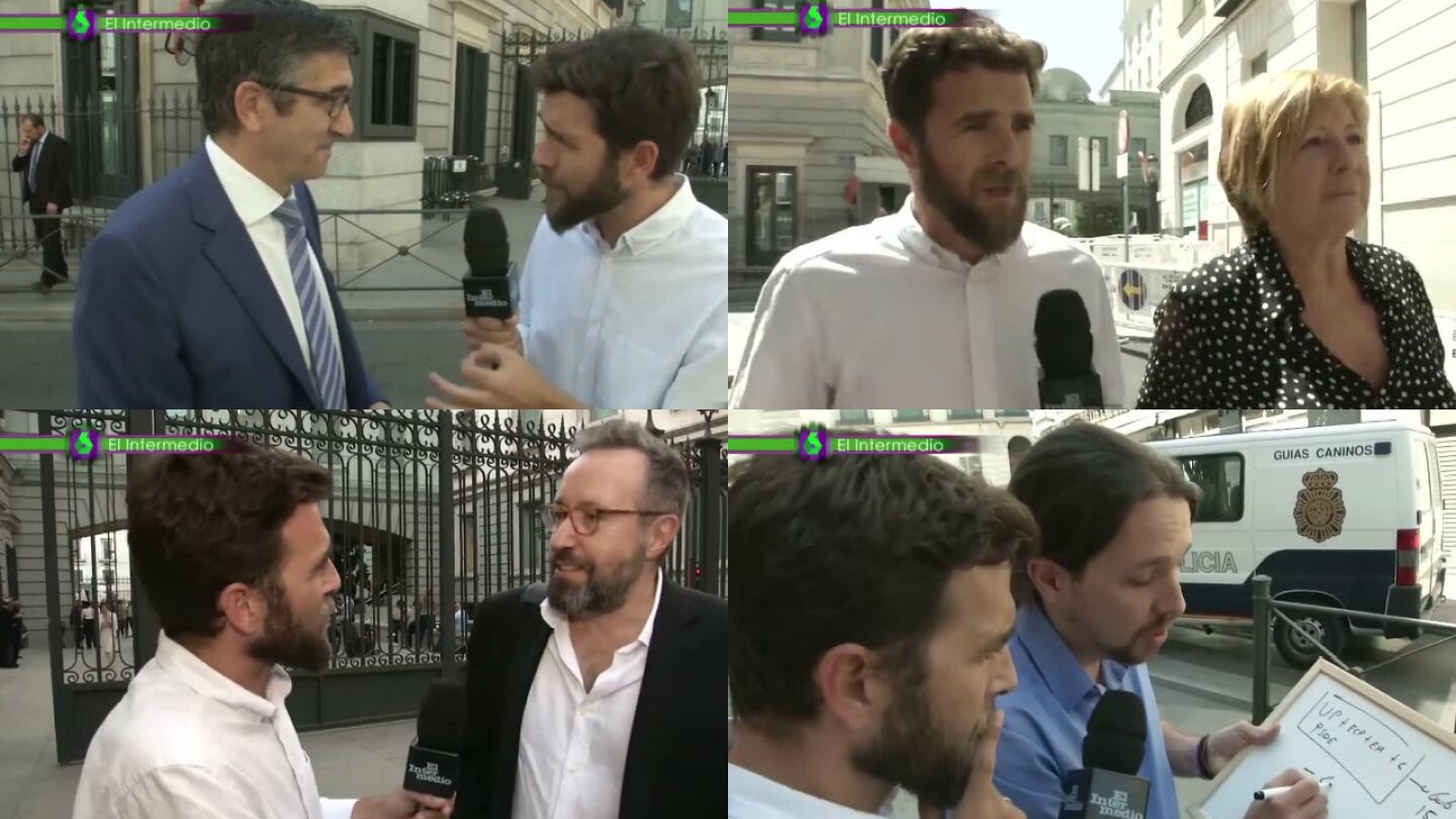 Montaje zascas Gonzo en el Congreso