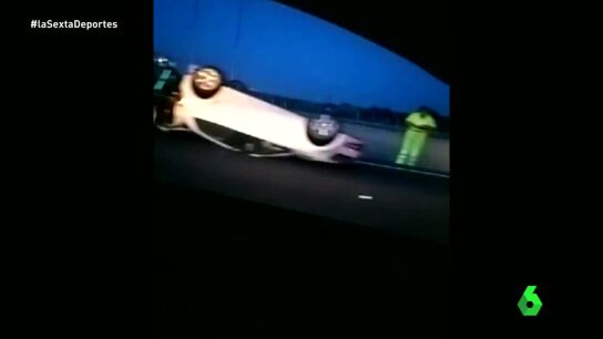 As&iacute; qued&oacute; el coche en el que viajaba Bruno Hortelano