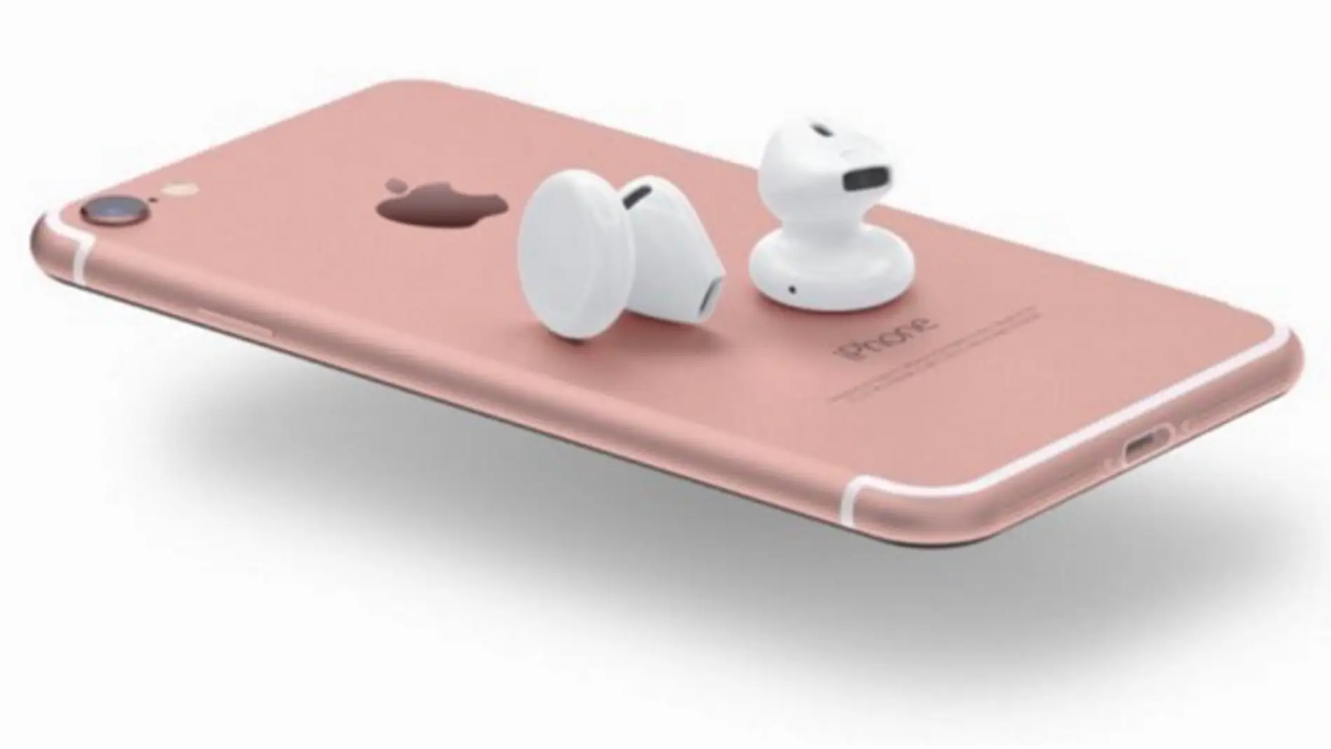 Concepto de eardpods sin jack en el iPhone 7
