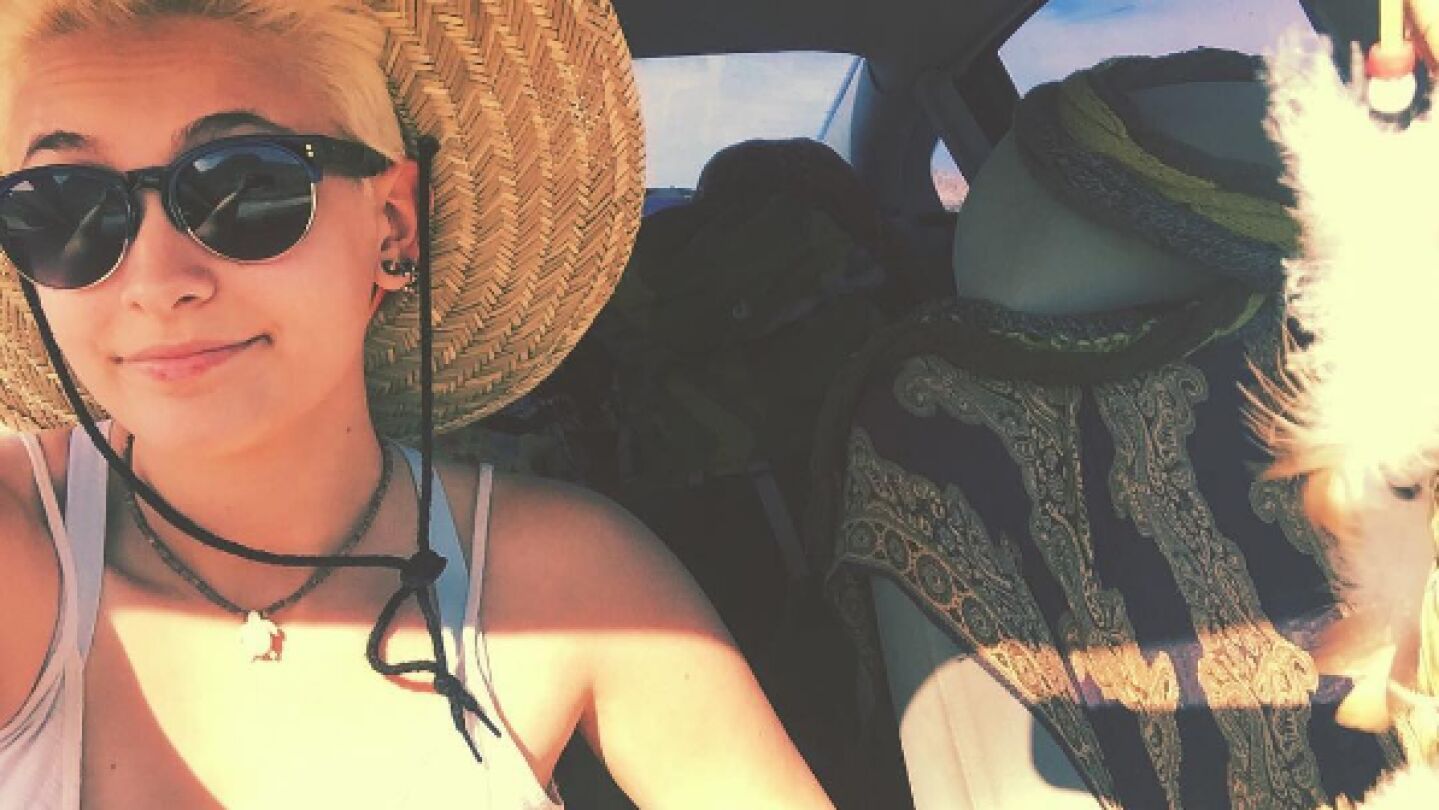 La imagen de Paris Jackson que ha levantado la pol&eacute;mica.