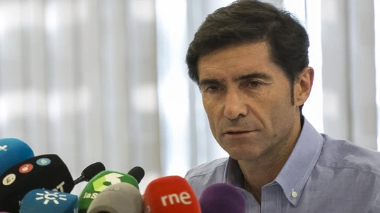 Marcelino en rueda de prensa Marcelino en rueda de prensa
