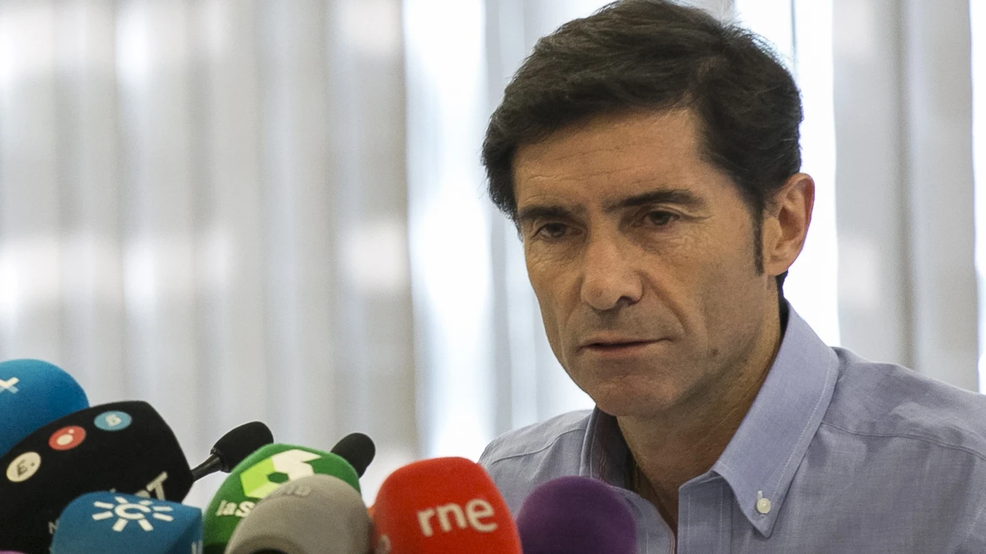 Marcelino en rueda de prensa Marcelino en rueda de prensa