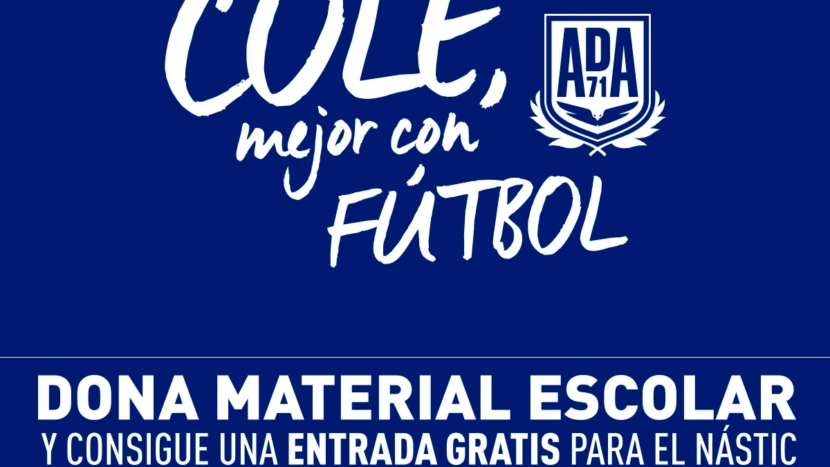 El Alcorcón cambia entradas por material escolar