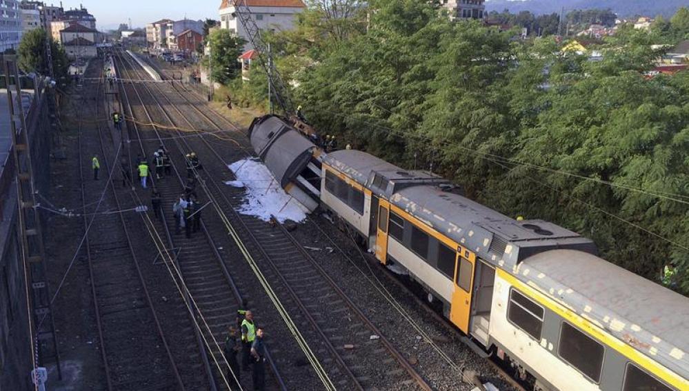 Accidente de tren en O Porriño