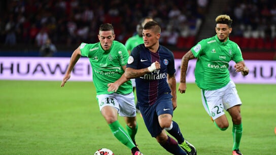 Verratti conduce el bal&oacute;n en un partido con el PSG