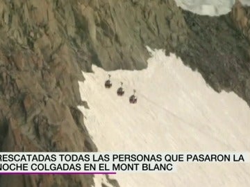 Frame 9.731513 de: Una avería en un teleférico del Mont Blanc obliga a 33 turistas a pasar la noche a 3.800 metros de altura Frame 9.731513 de: Una avería en un teleférico del Mont Blanc obliga a 33 turistas a pasar la noche a 3.800 metros de altura