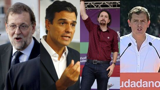 Rajoy, S&aacute;nchez, Iglesias y Rivera en la campa&ntilde;a vasca y gallega