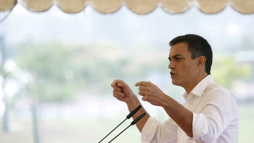 El secretario general del PSOE, Pedro Sánchez, hoy en Cerceda El secretario general del PSOE, Pedro Sánchez, hoy en Cerceda