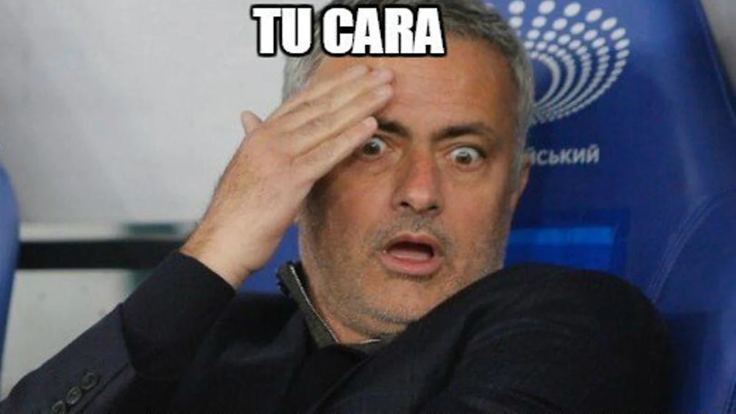 'Meme' de Mourinho tras el derbi de Manchester 'Meme' de Mourinho tras el derbi de Manchester