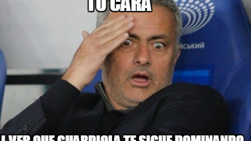 'Meme' de Mourinho tras el derbi de Manchester