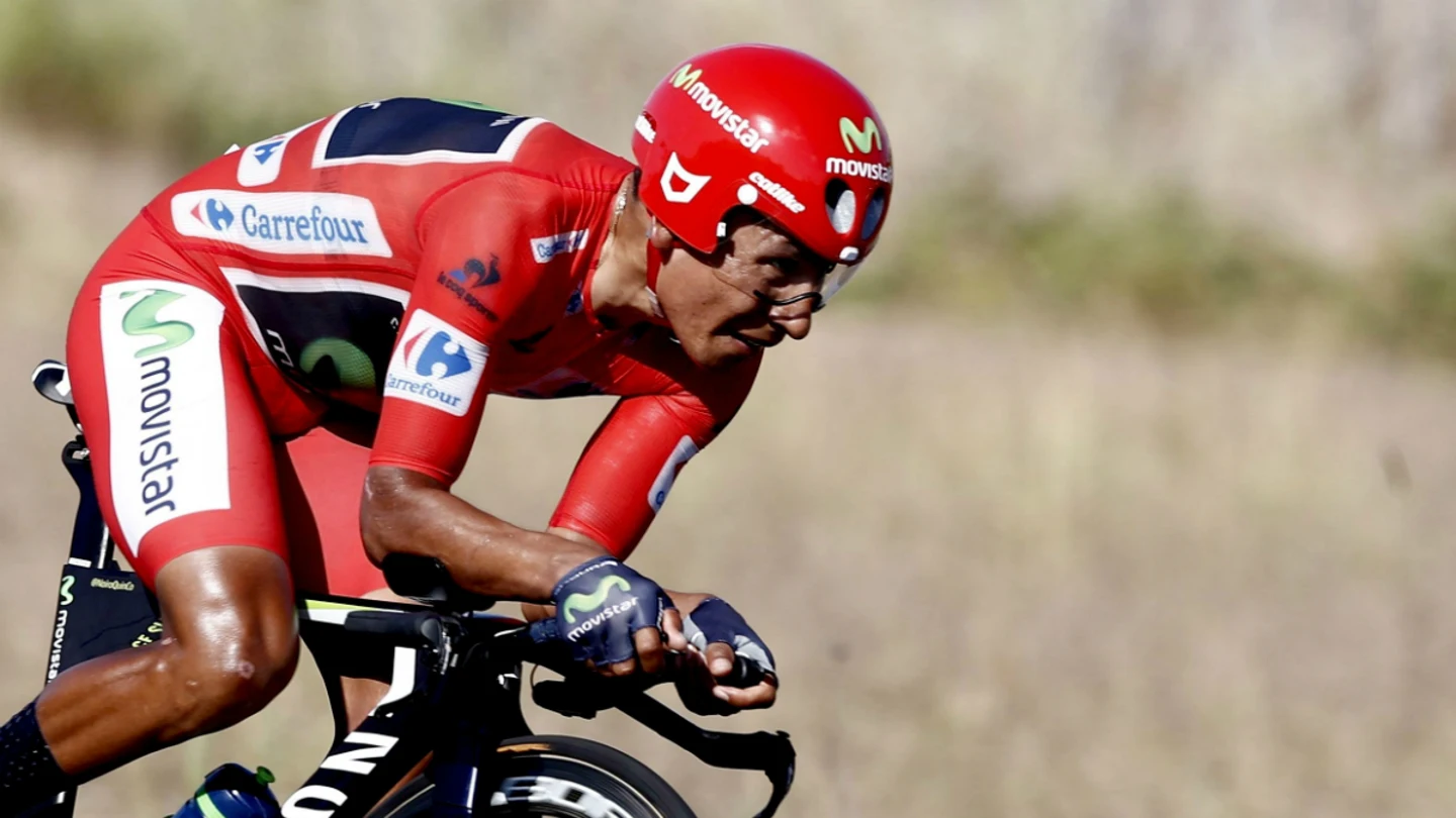 Quintana, con el maillot rojo Quintana, con el maillot rojo