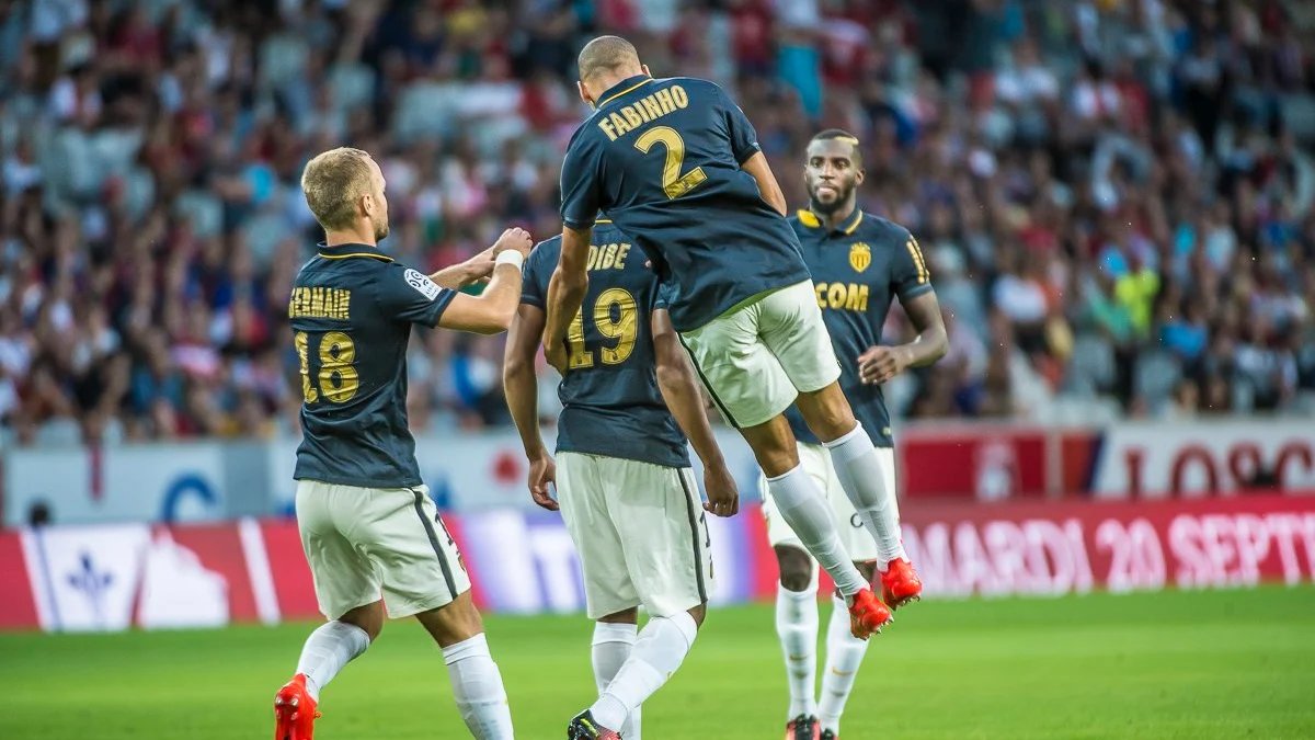 El Mónaco celebra un gol