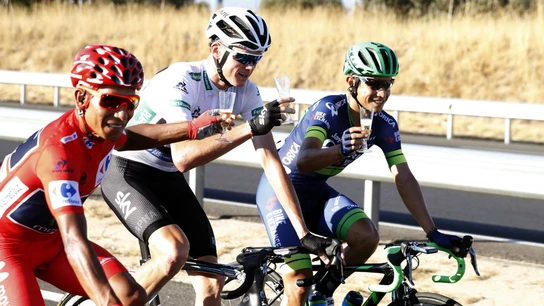 Quintana, Froome y Chaves, en la Vuelta Quintana, Froome y Chaves, en la Vuelta