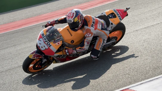 Dani Pedrosa rueda en San Marino Dani Pedrosa rueda en San Marino