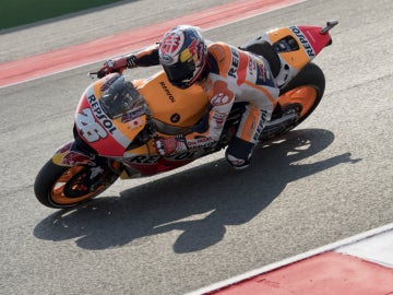 Dani Pedrosa rueda en San Marino