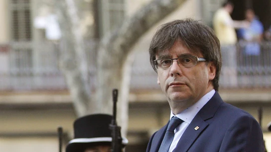 Carles Puigdemont durante los actos de la Diada Carles Puigdemont durante los actos de la Diada