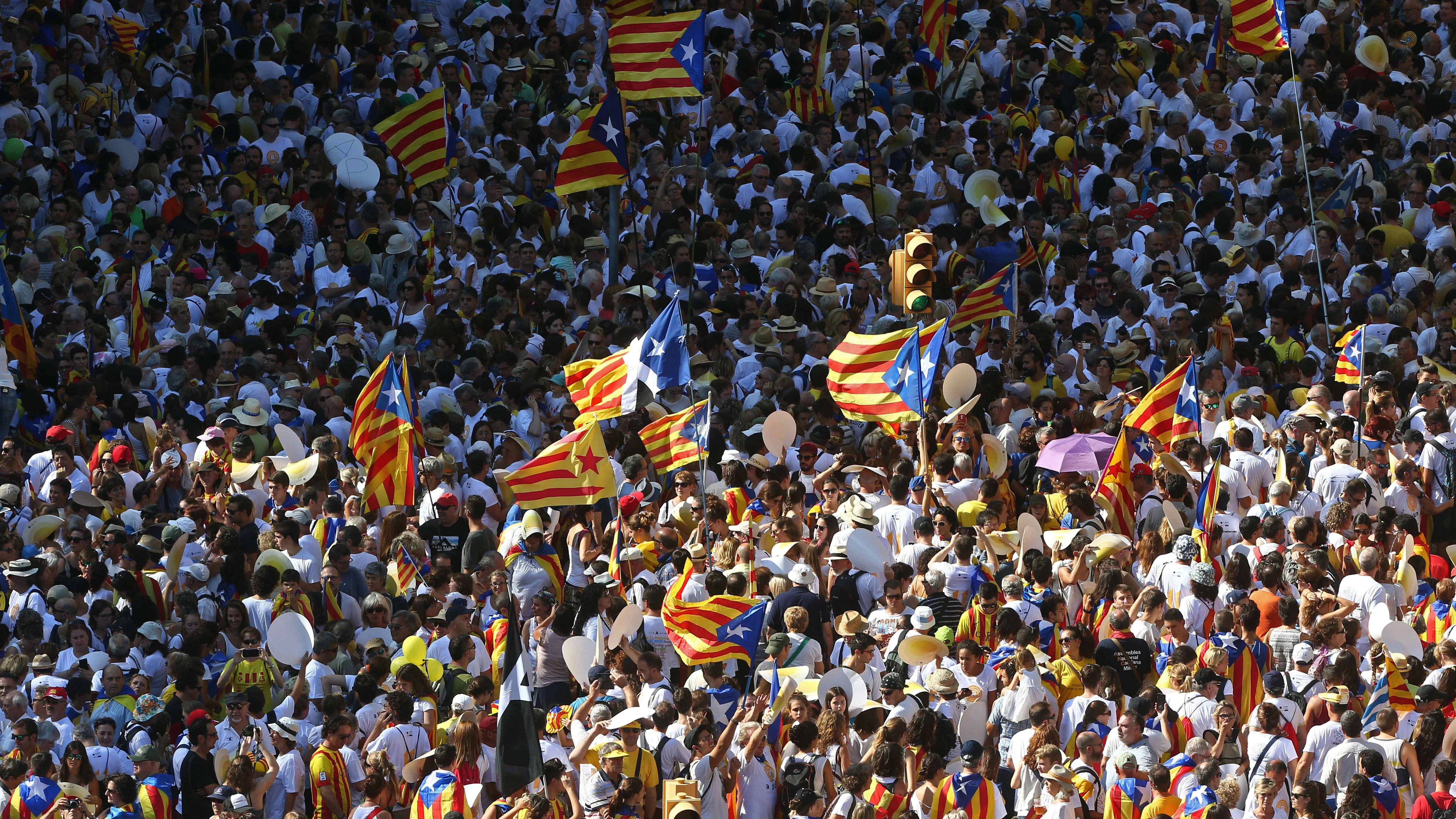 Marcha independentista en la Diada 2016