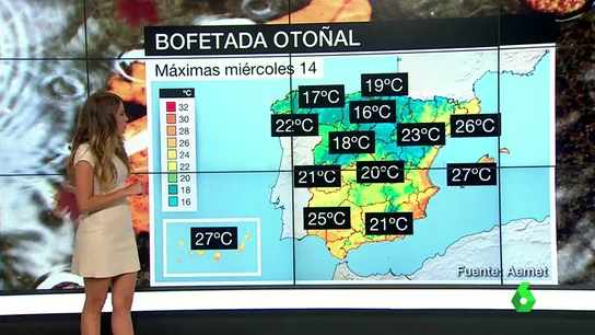 Frame 68.158624 de: Una fuerte caída de las temperaturas dice adiós a la ola de calor de septiembre Frame 68.158624 de: Una fuerte caída de las temperaturas dice adiós a la ola de calor de septiembre