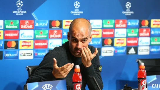 Pep Guardiola, en rueda de prensa Pep Guardiola, en rueda de prensa