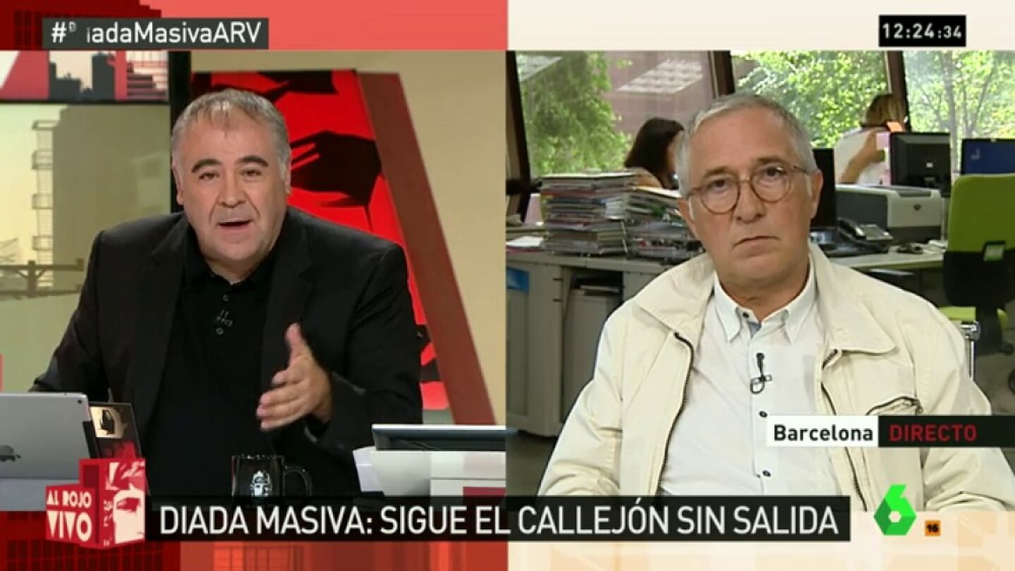 Xavier Sard&aacute;, de la independencia: "Mientras en Catalu&ntilde;a hay una propuesta clara, el Estado espa&ntilde;ol est&aacute; en silencio"