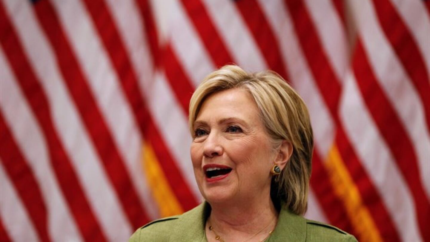 Imagen de Hillary Clinton, candidata dem&oacute;crata a la Casa Blanca 