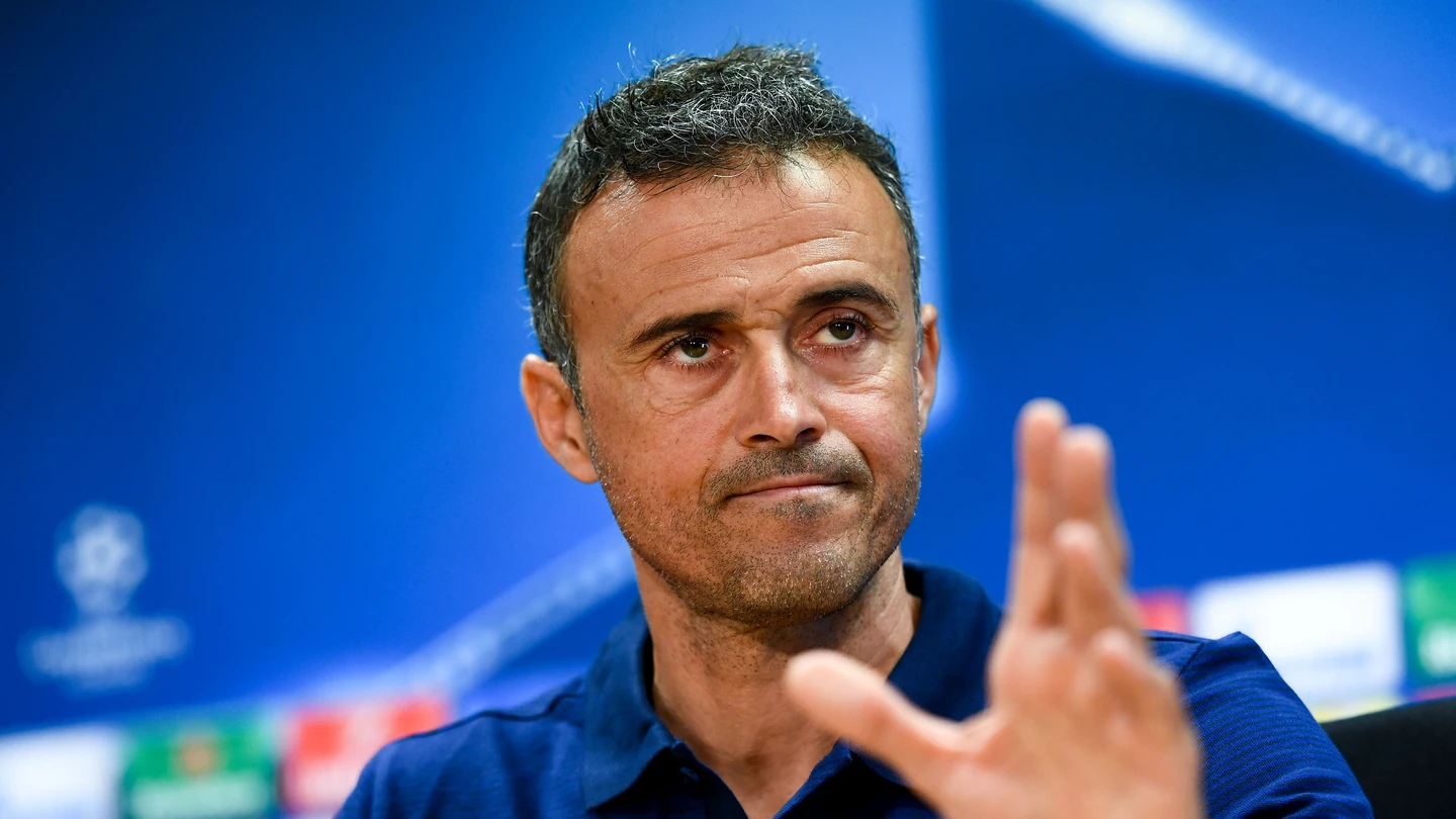 Luis Enrique en rueda de prensa Luis Enrique en rueda de prensa