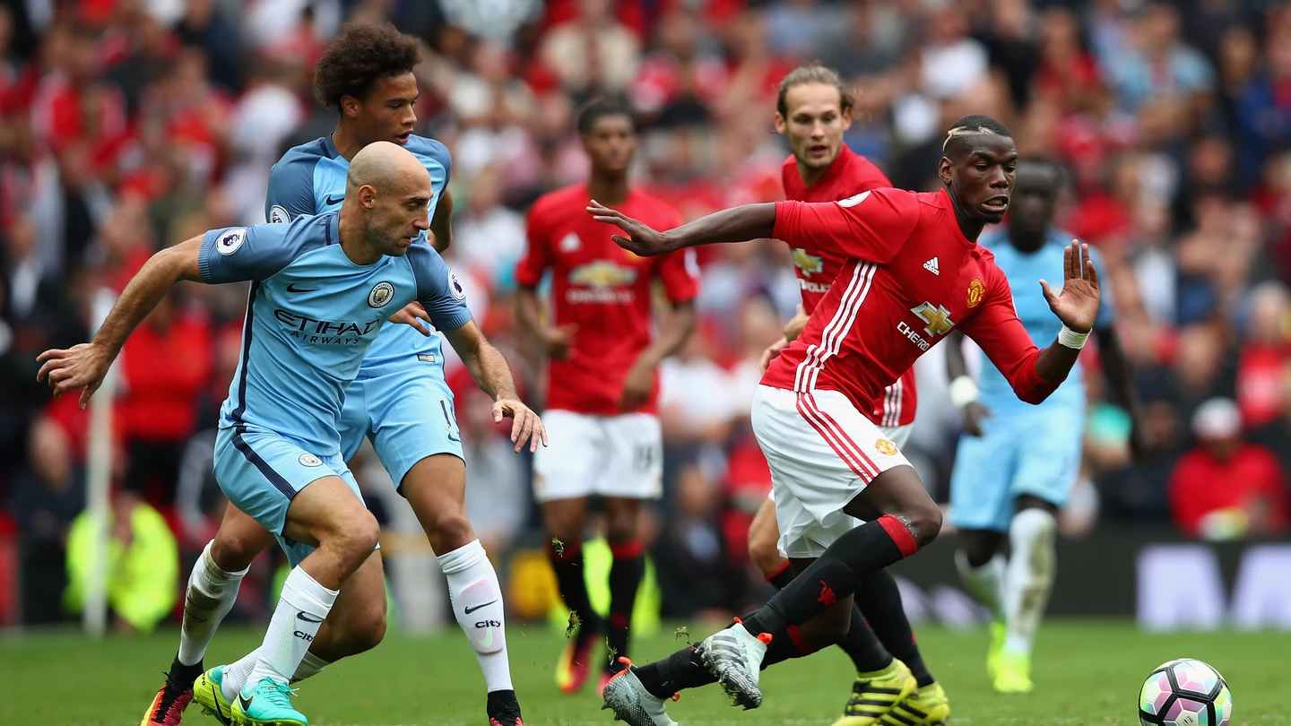 Pogba, en acción ante el Manchester City Pogba, en acción ante el Manchester City
