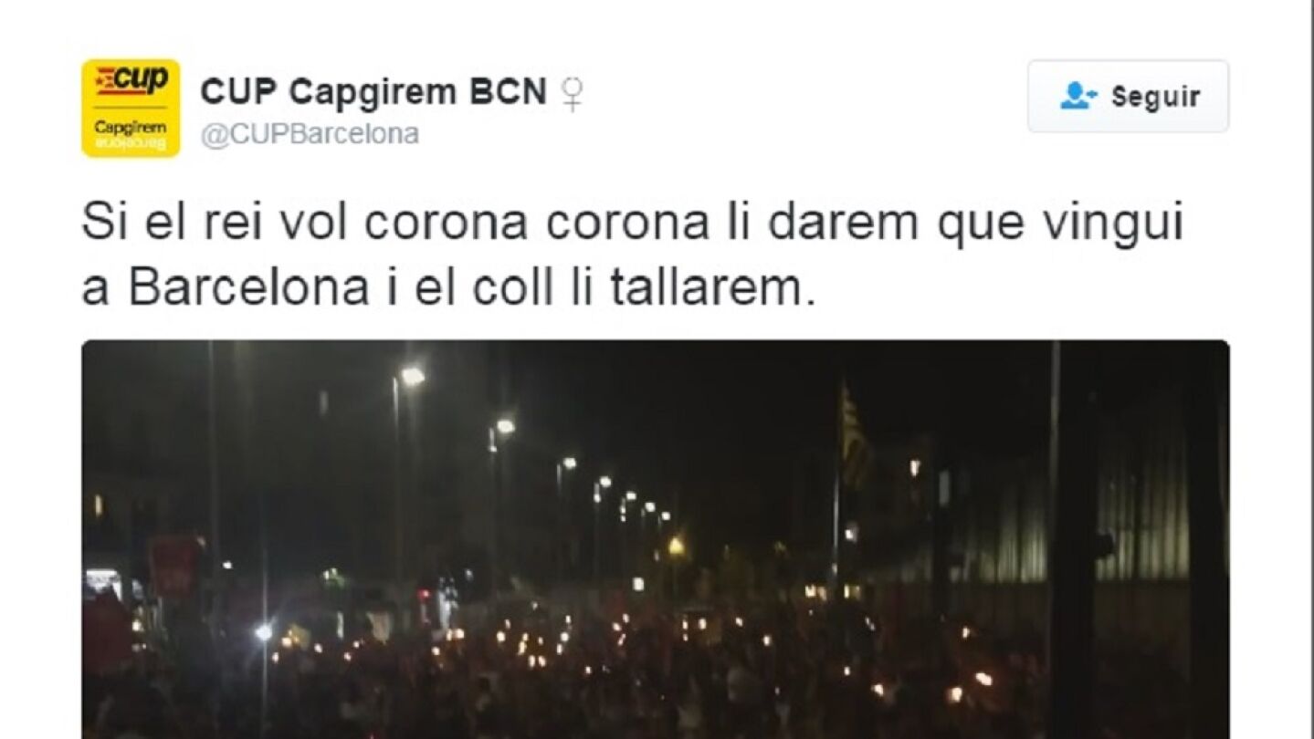 Tweet de la CUP
