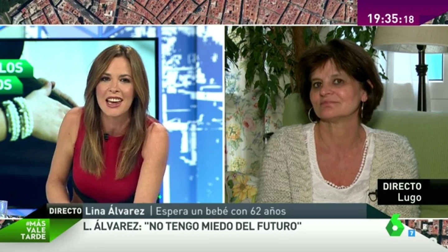 Lina Álvarez, embarazada con 62 años: "No tengo miedo al futuro. Tendré todo el tiempo del mundo para mis hijos" Lina Álvarez, embarazada con 62 años: "No tengo miedo al futuro. Tendré todo el tiempo del mundo para mis hijos"