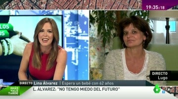 Lina Álvarez, embarazada con 62 años: "No tengo miedo al futuro. Tendré todo el tiempo del mundo para mis hijos"