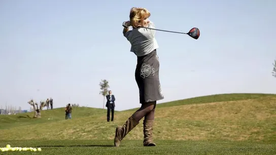Esperanza Aguirre, en la inauguración de un campo de Golf Esperanza Aguirre, en la inauguración de un campo de Golf