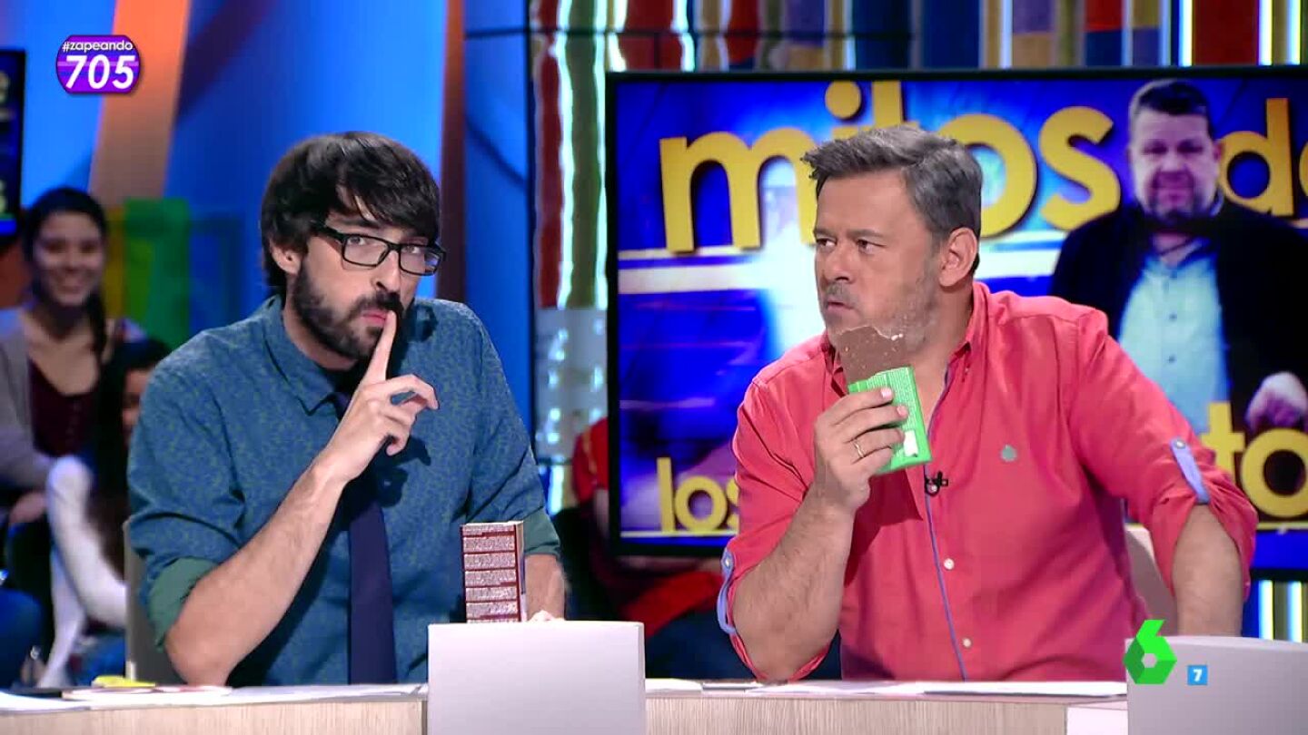 Miki Nadal y Quique Peinado se pegan un atrac&oacute;n de chocolate