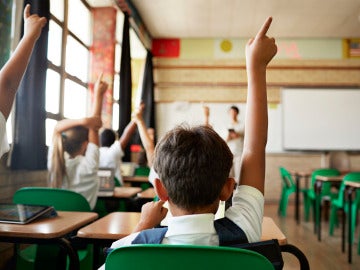 Niños durante una clase Niños durante una clase