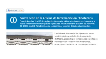 PANTALLAZO OFICINA DE INTERMEDIACIÓN HIPOTECARIA