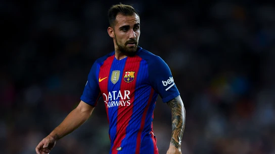 Paco Alcácer, en su debut en liga con el FC Barcelona Paco Alcácer, en su debut en liga con el FC Barcelona