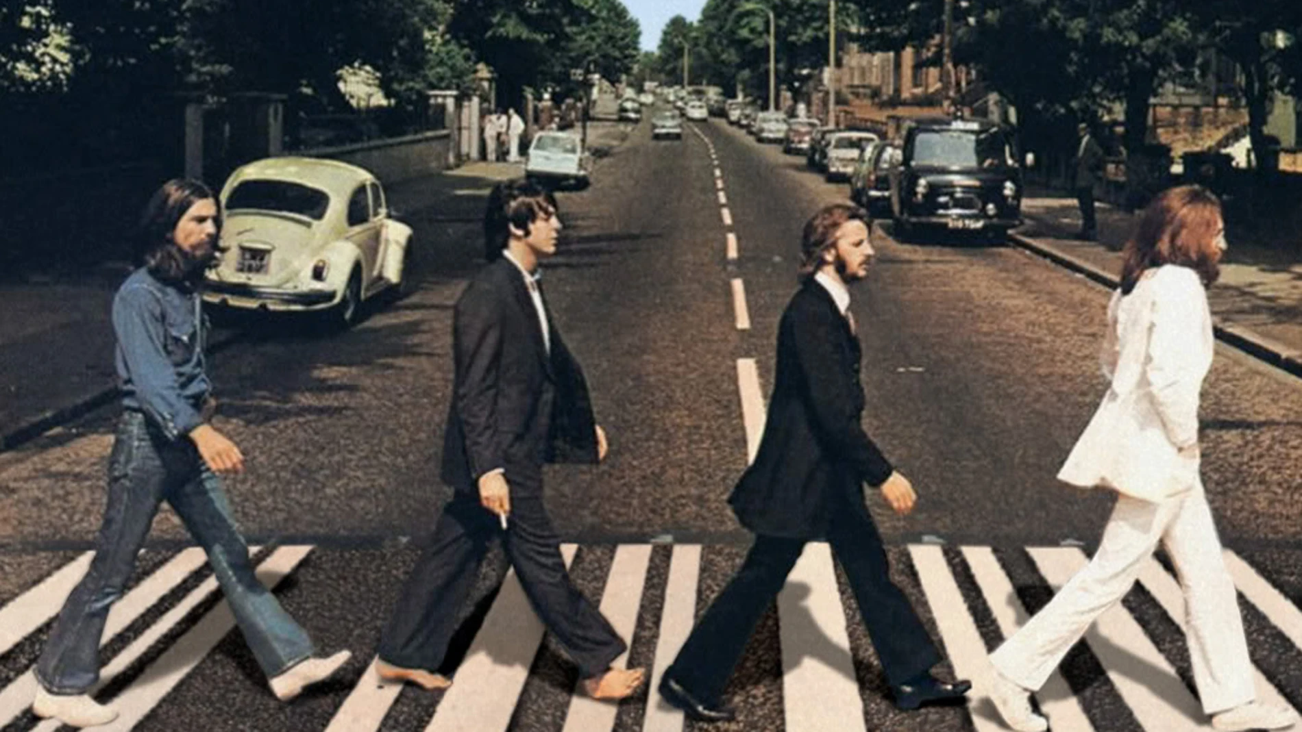 George Harrison, Paul Mc Cartney, Ringo Star y John Lennon