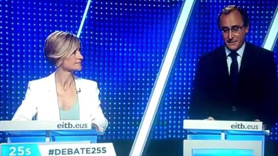 Alfonso Alonso, en el debate de las elecciones vascas del 25S