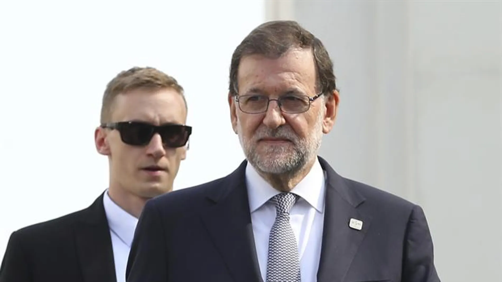 Mariano Rajoy tras la foto de familia de la cumbre informal de jefes de Estado y de Gobierno de la Unión Europea 