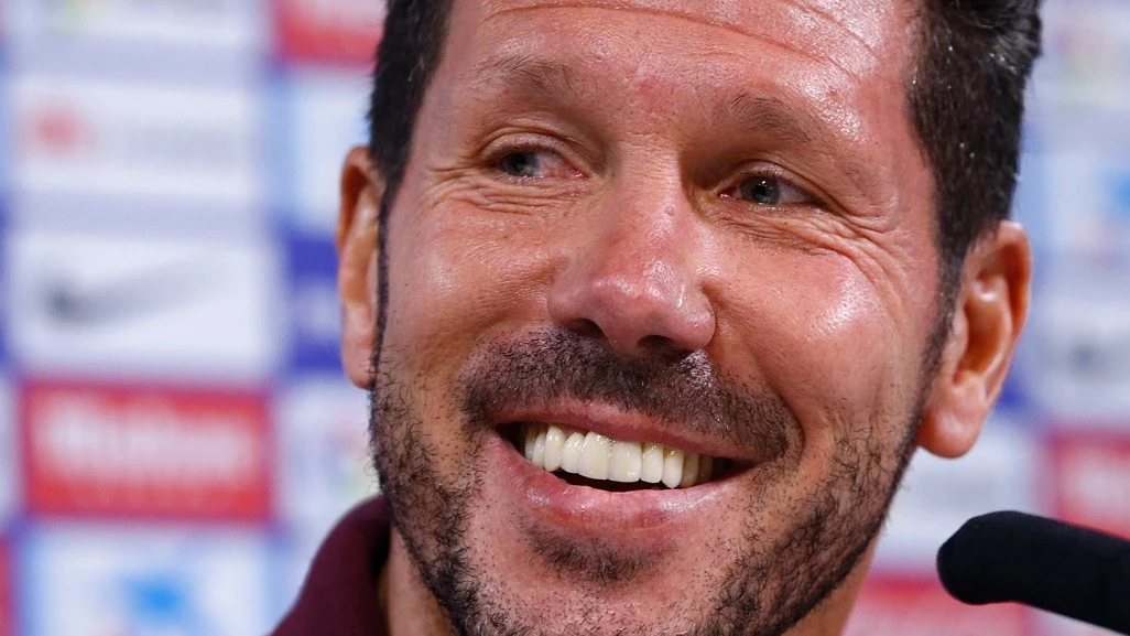 Simeone hablando sobre su reducción de contrato con el Atlético.