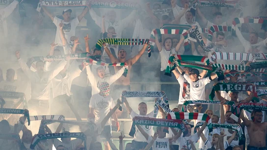 Aficionados del Legia de Varsovia. Aficionados del Legia de Varsovia.