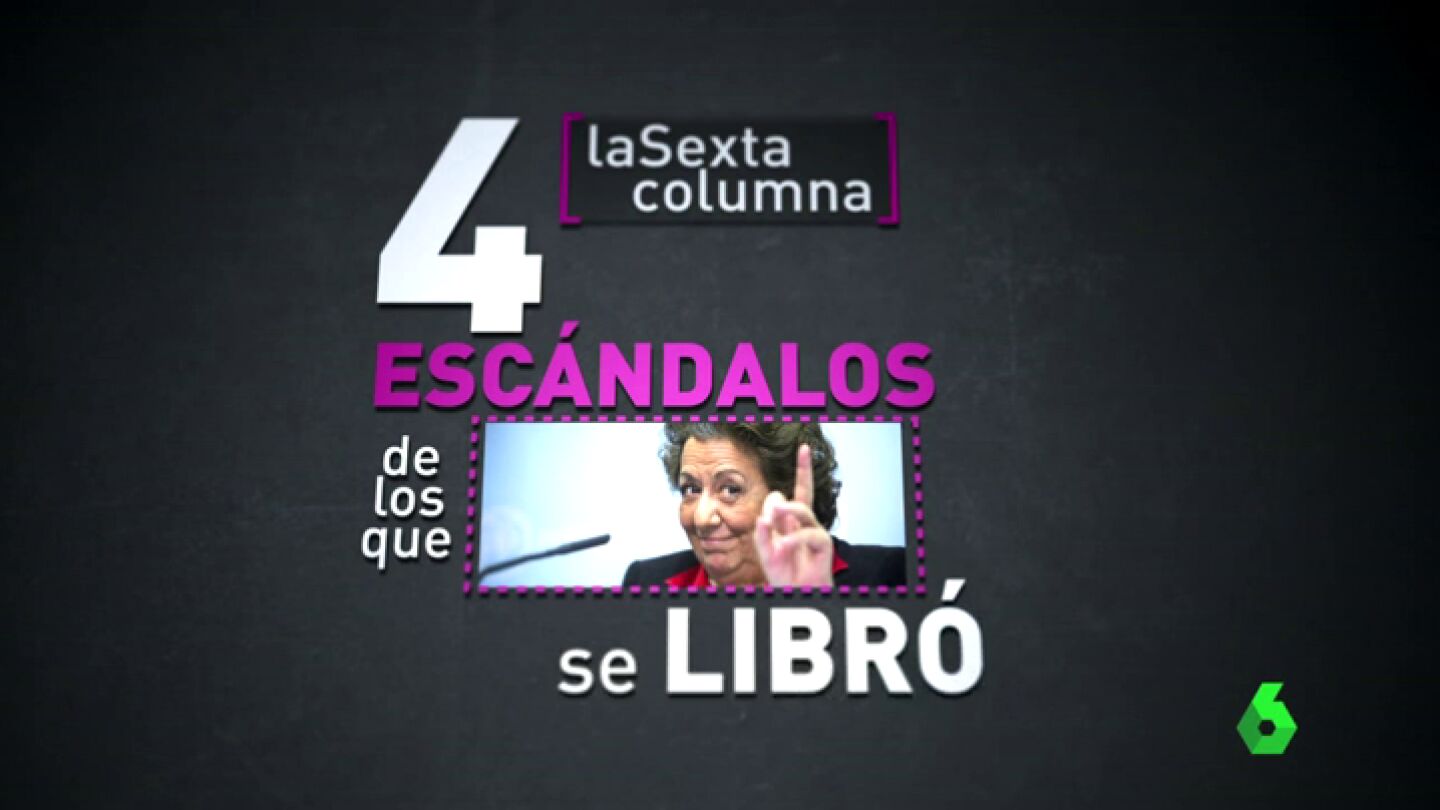 Frame 28.738236 de: G&uuml;rtel, Emarsa, el caso N&oacute;os y 'Ritaleaks', laSexta Columna presenta los esc&aacute;ndalos de los que Rita Barber&aacute; se libr&oacute;