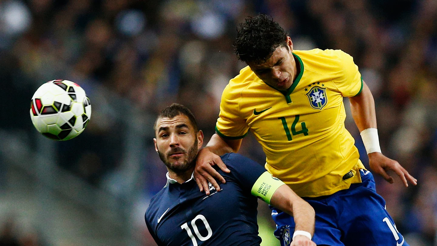 Thiago Silva, en un partido con Brasil Thiago Silva, en un partido con Brasil