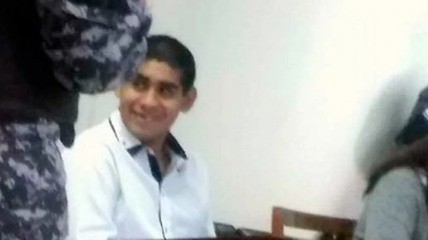 Marcos Mamani en el momento del juicio Marcos Mamani en el momento del juicio