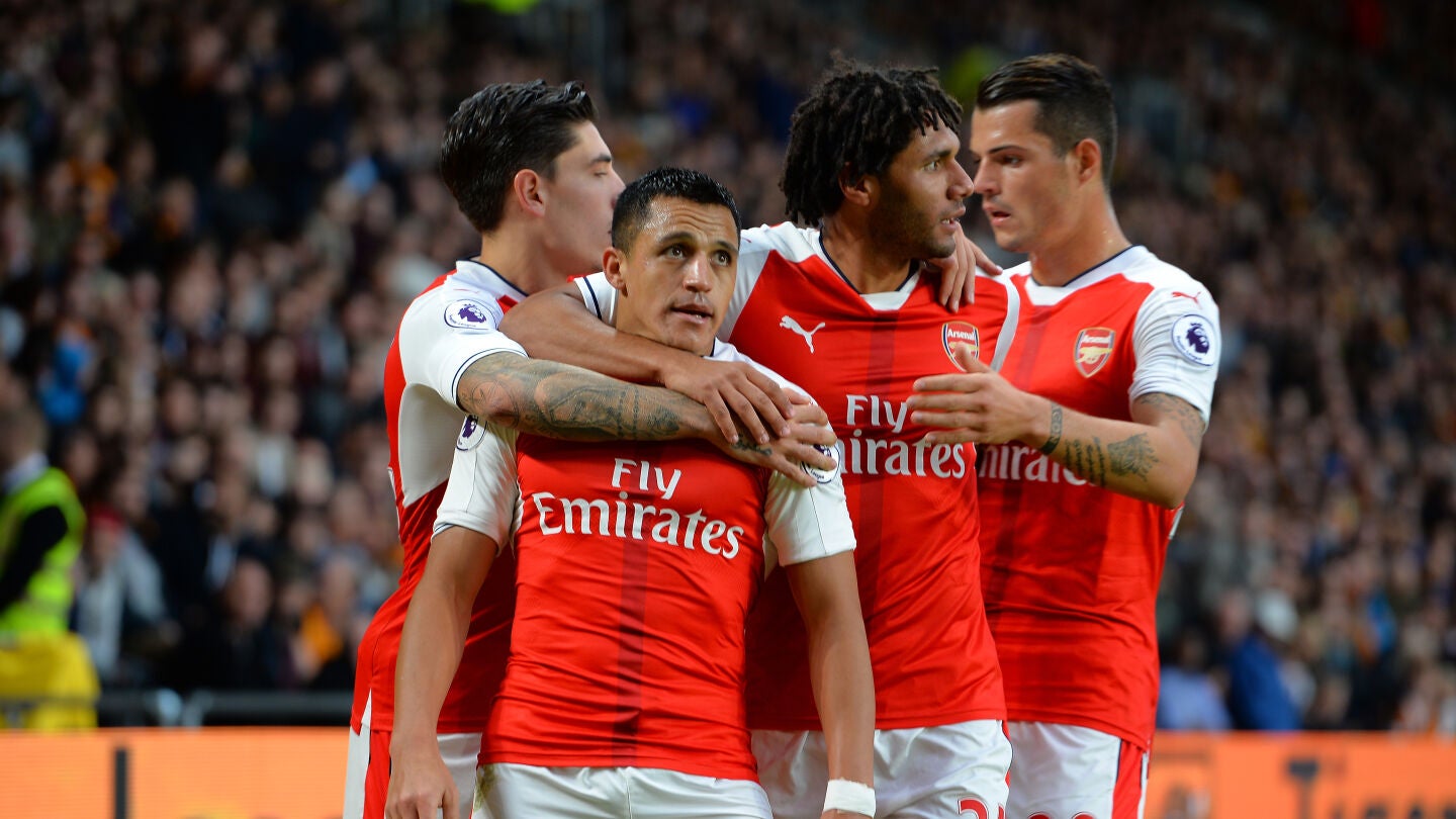 Alexis S&aacute;nchez celebra un gol ante el Hull City